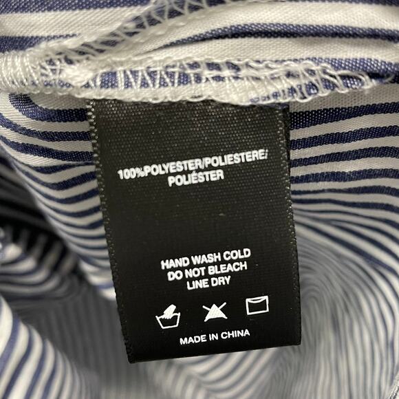 Sunday in Brooklyn Anthropologie Striped Blouse Scilla Cold Shoulder Button XS - Picture 7 of 7